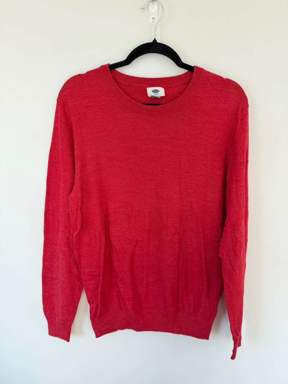 Old Navy Men's Red Crewneck Sweater